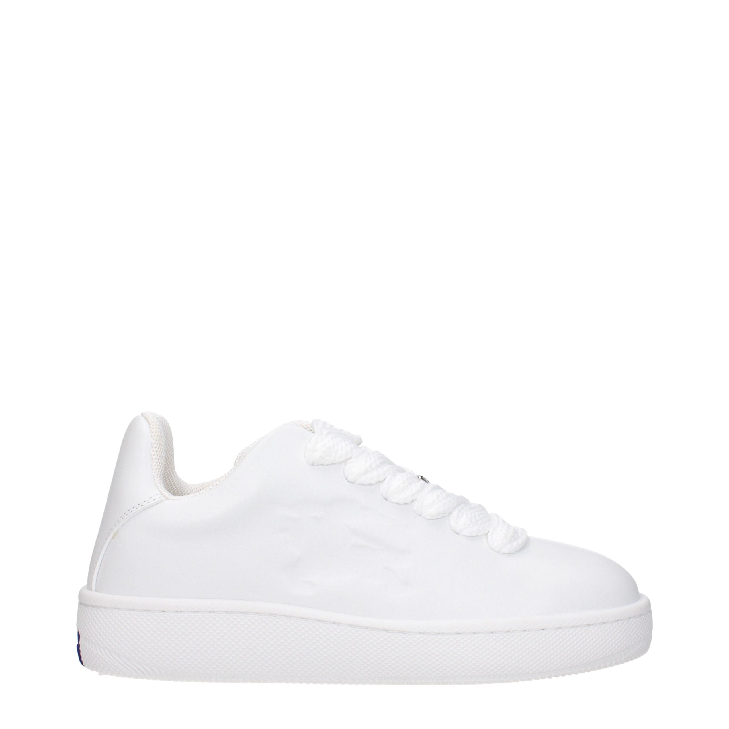 Burberry White Leather Sneakers